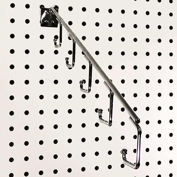 Pegboard Waterfall Display with J-Hooks