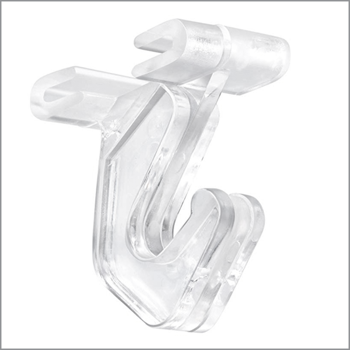 Clear Hinged Ceiling Tile Grid Track Hook Clip Retail Store Supply 