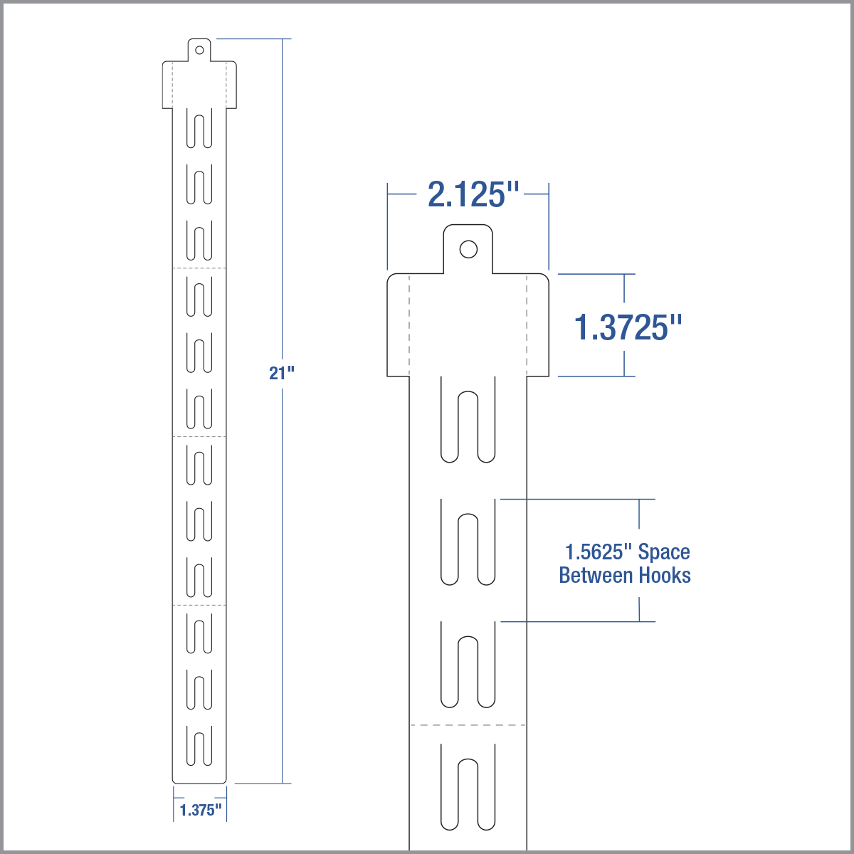 Walmart ® Approved Economy Impulse Strip - FLAT DIE CUT, Clip