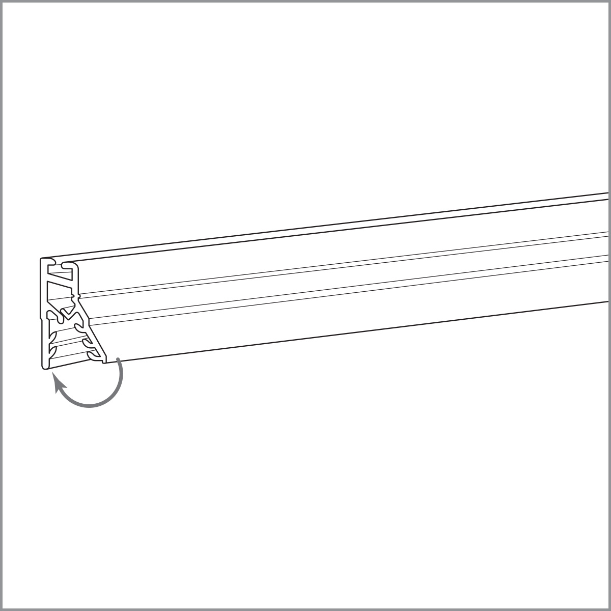 E-Z Snap and Grip Clear Banner Hanger