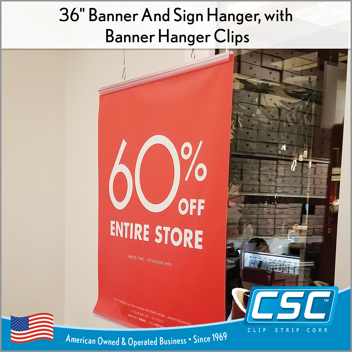 36 Galactic Grip-Tite™ Banner Hanger, Sign Holders, Clip Strip Corp.
