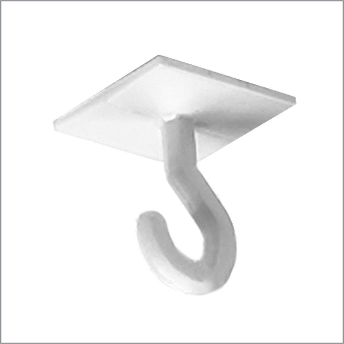 Plastic J Style Hook, Peel and Stick Ceiling Hanging Hook, Clip Strip  Corp.