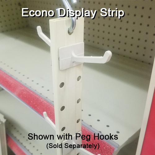 The Econo Double Sided Peg Hook Display Strips, EPHDS-10