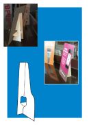 Self Stick Cardboard Easels, Single and Double Wing, 5" and 7", Clip Strip Corp.