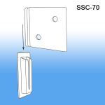 2 3/8" Corrugated Shelf Support Clip, SSC-70