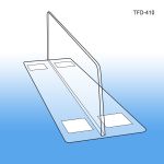 3" tall x 10" deep Thermo Formed Adhesive Based Shelf Divider, TFD-410, 3" wide base