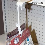 Double Sided Metal Clip Strip® Brand Merchandising Strip, 24 Hooks, MSDB-58