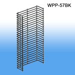 WPP-57BK, Wire Power Panel Wing Black Metal | Sidekick | Product Merchandising