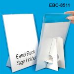 Reusable 8.5" W x 11" H Easel Back Counter Sign Holder, EBC-8511