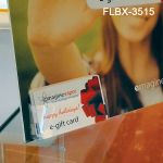 Clear Pre-Formed Peel & Stick Business Card Literature Holder, FLBX-3515