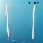 Protected Clear Face Pocket with Adhesive Backer- Wall Mounts - Clear Plastic Display, 8.5" x 11", PFB-85011