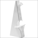 12", Double Wing, Self Stick Cardboard Easel, BEB-1238W, in stock and ready to ship