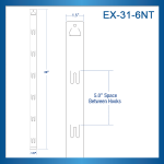 Econo Clip Strip | Plastic Product Display, EX-31-6NT