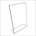 8.5" x 11" Acrylic Slanted Sign Holders | Retail and Business Display, 17011