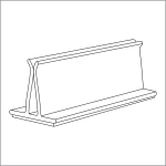 3" Clear PVC Sign Holder, 773-3