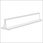6" Clear PVC Sign Holder, 773-6