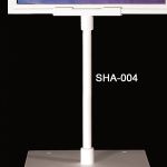 White 8" stem for sign holder frame, retail counter signage, SHA-004