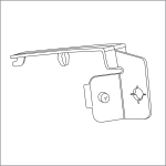 Clip Strip Corp.'s Self-Piercing Shelf Perforation Flag Sign Holder, SPL-200