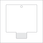 Clip Strip Accessories - Retail Display - Standard Peel N' Stick Clip Strip Header, PNSH-001