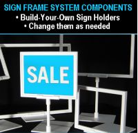 4" LONG SIGN FRAME STEM, SIGN HOLDER, SHA-003