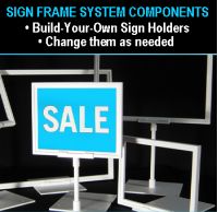 Signage plastic frame, SHO-085, 8.5" x 11" or 11" x 8.5"