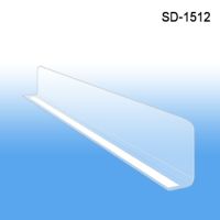 Clear Shelf Divider, Adhesive mount Shelf Divider, SD-1512