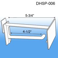 6" Corrugated Power Panel Display Hook with Scan Plate, DHSP-006