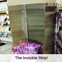 adhesive clip strip display merchandiser, ss-12