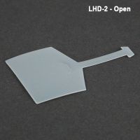 UPC label holder in open position, LHD-2