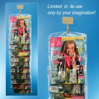 Magazine display with metal clip strip, MS-29