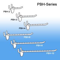 6" Peg Board and Slatwall Display Hook, PBH-6