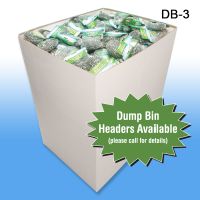 Header Available for the Large Corrugated Dump Bin Display, DB-3