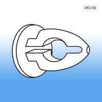 Diamond Hole Shelf Dart Clip - Display Fasteners, DKC-93