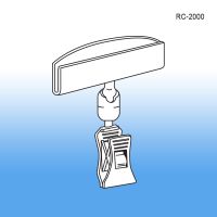 clear plastic swiveling clip sign holder, rc-2000