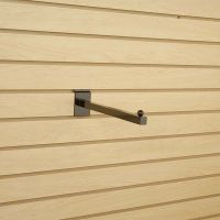 black square tubing slatwall faceout, SFRT-12BK