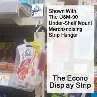 Easy to Set-Up, NO TOOLS Needed.Two-Sided Peg Hook Display Strips, EPHDS-Series