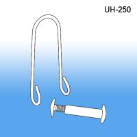 U Hook | Retail Display Sign and Banner Holder Accessories, .5" x 2", UH-250