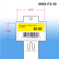 Clip Strip ® Brand Econo Strip™ Folding Merchandiser, w/ Header, 12 Hooks, 25" Long, WMS-FS-30