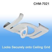 White Metal Twist Ceiling Loop - Drop Ceiling  Hanging Accessories, CHM-7021