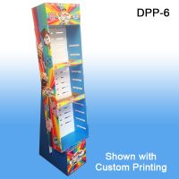 Stock Corrugated Power Panel Tray, with Adjustable Shelves, Retail Floor Display with Custom Printing, DPP-6