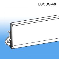 Label & Sign Holder Clip On Channel Strip, LSCDS-48