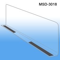 3" x 17-9/16" Econo-Line Shelf Divider, Magnetic Mount, MSD-3018