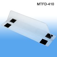 3" wide base, 3" tall x 10" deep Thermo Formed Magnetic Based Shelf Divider, Item# MTFD-410