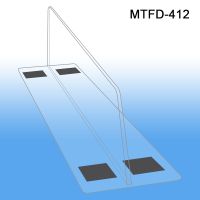 3" HIGH x 12" LONG Thermo Formed Shelf Divider, MTFD-412, 3" wide base, magnetic mounting