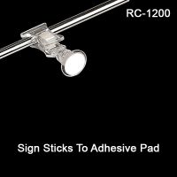 Roto Clip Sign Holder, with Adhesive Pad, Easy to Set-Up, RC-1200