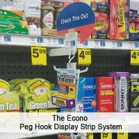 The Econo Peg Hook Display Strip System