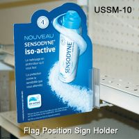 Holds Sign in Flag Position, Under Shelf Spring-Mount Grip-Tite™ Sign Holder, USSM-10