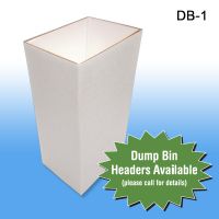 Small Corrugated Dump Bin Display can hold a variety of products, DB-1
