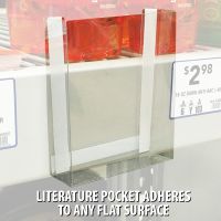 Pre-Formed Peel & Stick Clear Literature Holder, FLBX-4512