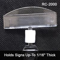 Roto Clip Sign Holder. Holds signs up to 1/16" thick, RC-2000